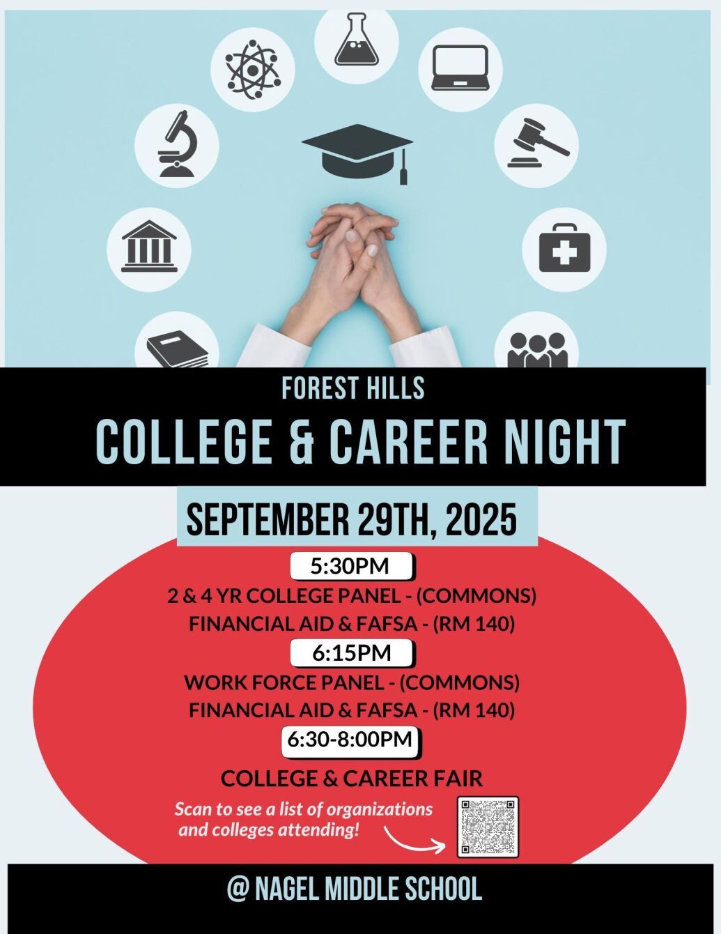 flyer for college and career night